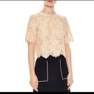 Sandro Utopie Lace Top